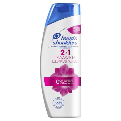 Изображение Шампунь Head & Shoulders 2 в 1 Гладкие и шелковистые, 400 мл