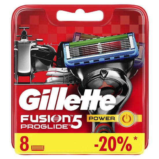 Изображение Сменные кассеты Gillette Fusion5 ProGlide Power, 8 шт.