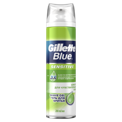 Изображение Гель для бритья Gillette Blue Sensitive, 200 мл