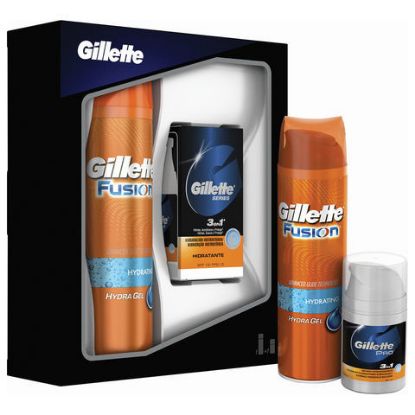 Изображение Подарочный набор Gillette Fusion гель для бритья 200 мл + бальзам после бритья 50 мл