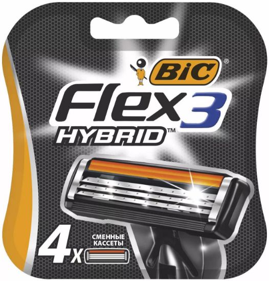 Изображение Сменные кассеты Bic Flex3 Hybrid, 4 шт.