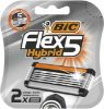 Изображение Сменные кассеты Bic Flex5 Hybrid, 2 шт.