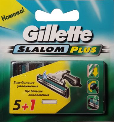 Изображение Сменные кассеты Gillette Slalom Plus, 5+1 шт.