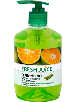 Изображение Крем-мыло Fresh Juice «Green tangerine & Palmarosa», 460 мл