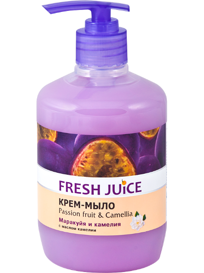 Изображение Крем-мыло Fresh Juice «Passion fruit & Camellia», 460 мл