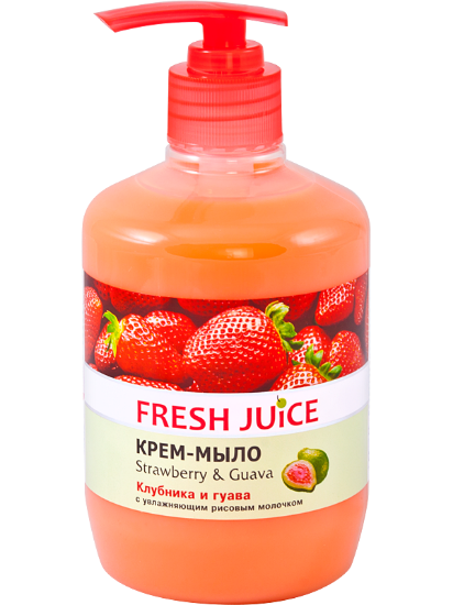 Изображение Крем-мыло Fresh Juice «Strawberry & Guava», 460 мл