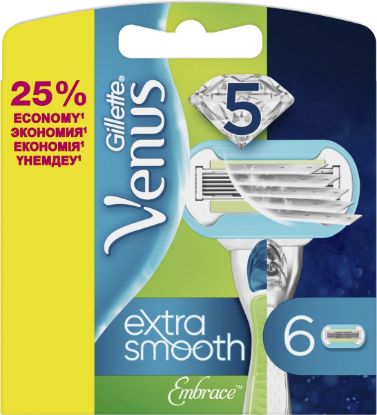 Изображение Сменные кассеты Gillette Venus Extra Smooth Embrace, 6 шт.