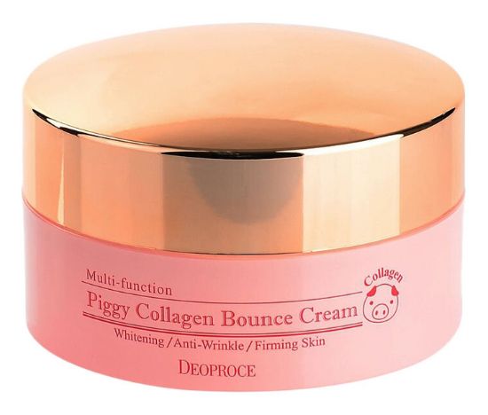 Изображение Антивозрастной крем для лица Deoproce Piggy Collagen Bounce Cream, 100 г