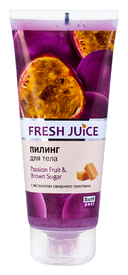 Изображение Пилинг для тела  «Passion Fruit & Brown Sugar» с экстрактом сахарного тростника, 200 мл