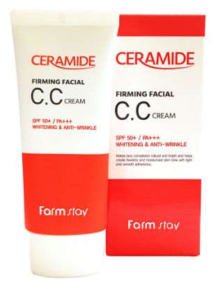 Изображение Укрепляющий CC-крем с керамидами FarmStay Ceramide CC Cream SPF 50+ PA+++, 50 г