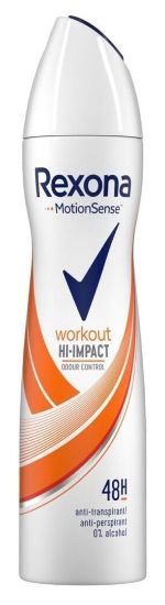 Изображение Антиперспирант спрей Rexona Workout Hi-impact Высокоэффективный контроль запаха, 150 мл