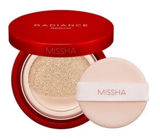 Изображение Тональная основа-кушон Missha Radiance Perfect Fit Cushion Foundation SPF+/PA+++, тон 23 Sand, 15 г