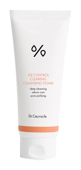 Изображение Dr.Ceuracle Себорегулирующая пенка для жирной кожи 5 alpha Control Clearing Cleansing Foam, 200 мл