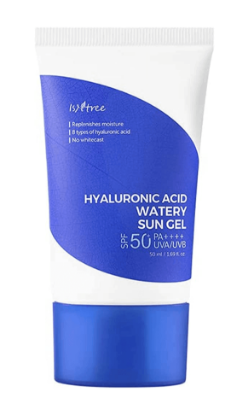 Изображение Солнцезащитный гель для лица IsNtree Hyaluronic Acid Watery Sun Gel SPF50+, 50 мл