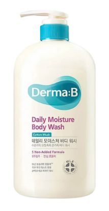 Изображение Ламеллярный гель для душа Derma:B Daily Moisture Body Wash Cotton Musk с ароматом мускуса и хлопка, 1000 мл