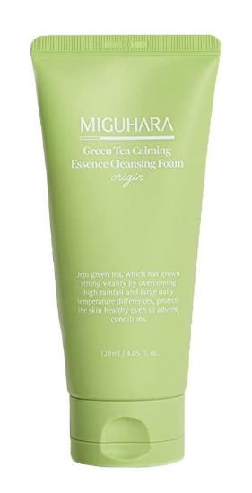 Изображение Успокаивающая пенка для умывания Miguhara Green Tea Calming Essence Cleansing Foam origin, 120 мл