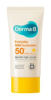 Изображение Мягкий солнцезащитный крем на каждый день Derma:B Everyday Mild Sunscreen SPF50+ PA++++, 50 мл