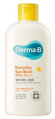 Изображение Ламеллярный солнцезащитный лосьон для лица и тела Derma:B Everyday Sun Block SPF50+ PA++++, 200 мл