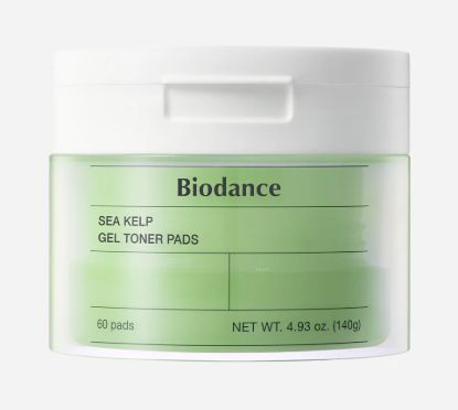 Изображение Успокаивающие пэды с водорослями Biodance Sea Kelp Gel Toner Pads, 60 шт.