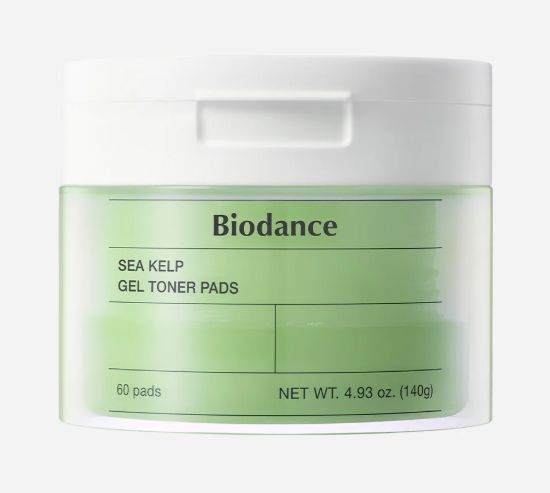 Изображение Успокаивающие пэды с водорослями Biodance Sea Kelp Gel Toner Pads, 60 шт.