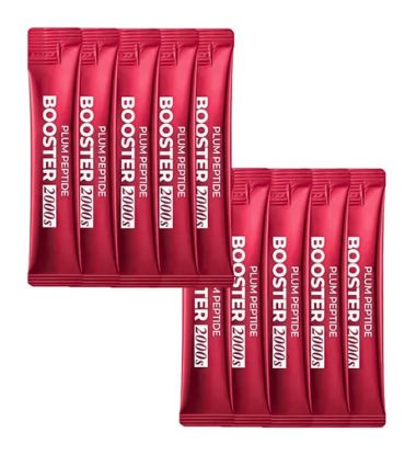 Изображение Бустер-сыворотка с пептидами и микроиглами IsNtree Plum Peptide Booster 2000s Sticks, 2 мл • 10 шт.