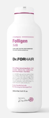 Изображение Бессульфатный шампунь для повреждённых волос Dr.Forhair Folligen Silk Shampoo, 500 мл